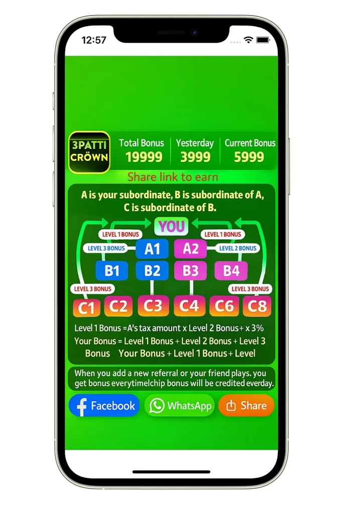 Teen Patti Crown Game APK Pakistan- free to download for Android devices. 3 Teen Patti Crown Game